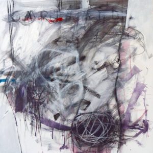 Caryatid I, 2009, mixed technique on canvas, 90 x 90 cm