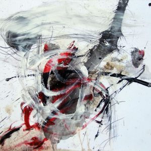 The Nest III, 2013, mixed technique on paper, 40 x 40 cm