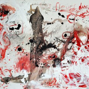 Les fleurs du mal, 2014, mixed technique on canvas, 150 x 180 cm
