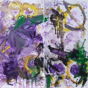 Unity, 2017, mixed technique on canvas, 2 x 100 x 200 cm